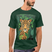 T-shirt Léopard dans la jungle  (Devant)