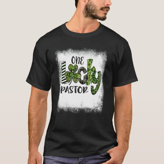 T-shirt Leopard de Jour de la Saint Patrick blanchi Un pas (Devant)