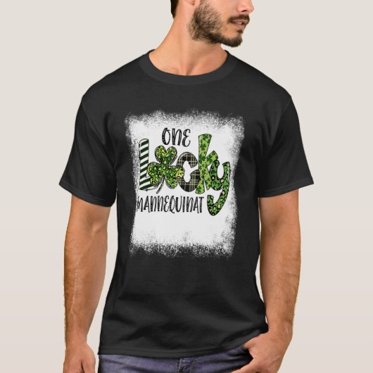 T-shirt Leopard de Jour de la Saint Patrick tacheté Un man (Devant)
