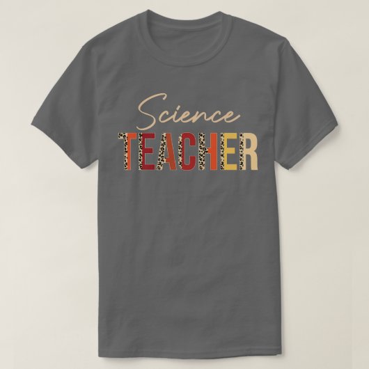 T-shirt Leopard de professeur de sciences Automne Amateurs (Design devant)