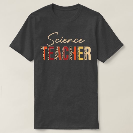 T-shirt Leopard de professeur de sciences Automne Amateurs (Design devant)