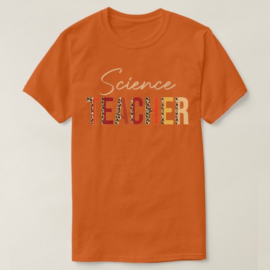 T-shirt Leopard de professeur de sciences Automne Amateurs (Design devant)