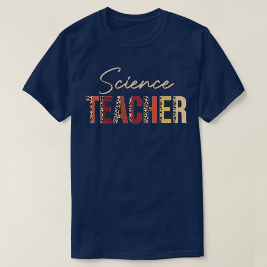 T-shirt Leopard de professeur de sciences Automne Amateurs (Design devant)