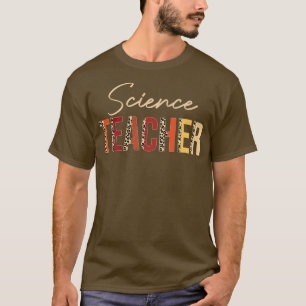 T-shirt Leopard de professeur de sciences Automne Amateurs