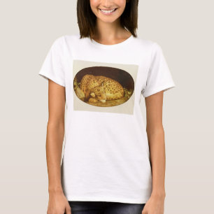 T-shirt Léopard de sommeil de George Stubbs  , 1777 (éma