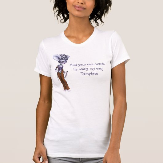 T-shirt léopard des neiges (Devant)