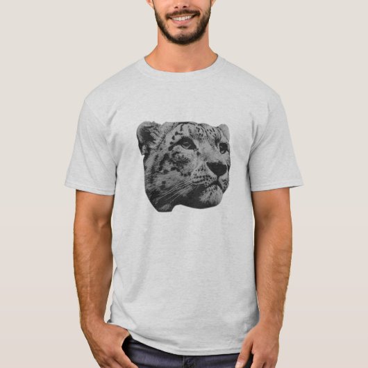 T-shirt Léopard des neiges (Devant)