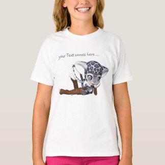 T-shirt léopard des neiges
