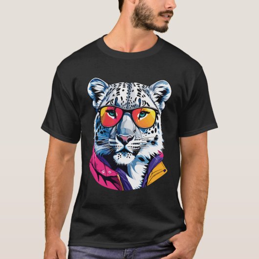 T-shirt Léopard des neiges (Devant)