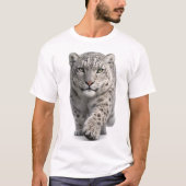 T-shirt Léopard des neiges approchant (Devant)