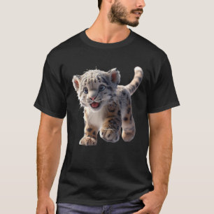 T-shirt Léopard des neiges panthère Grands félins panthère