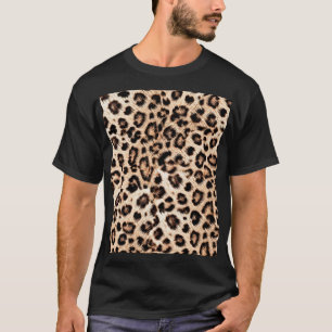 T-shirt Leopard Design Motif : Wild Elegance.