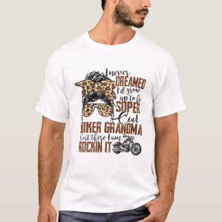 T-shirt Leopard dit motocycliste Fête des Mères Lover