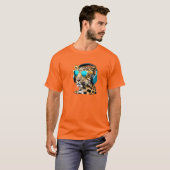 T-shirt Léopard drôle qui jame (Devant entier)