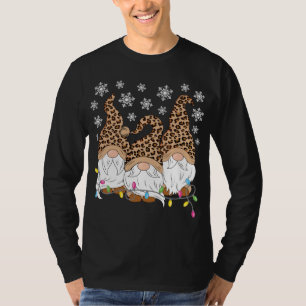 T-shirt Leopard Et Plaid Print Heart Valentine Cadeaux Amo