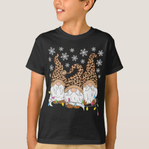 T-shirt Leopard Et Plaid Print Heart Valentine Cadeaux Amo
