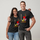 T-shirt Léopard Fleurs Pencil Bibliothécaire (Unisexe)