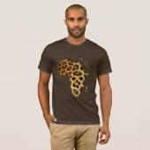 T-shirt Leopard Fur-effet Carte de la série AFRICA (Devant entier)