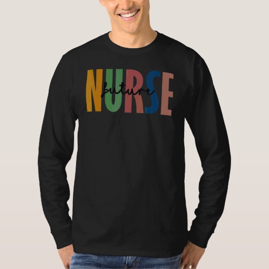 T-shirt Leopard Future Nurse Nurse Student School (Devant)