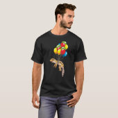 T-shirt Leopard Gecko Avec Balloons Cadeau (Devant entier)