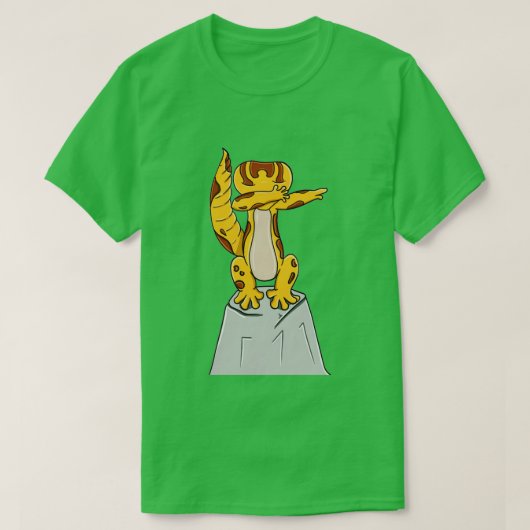 T-shirt Leopard Gecko Dabbing (Design devant)