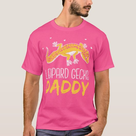 T-shirt Leopard Gecko Daddy Lizards Reptile Léopard (Devant)