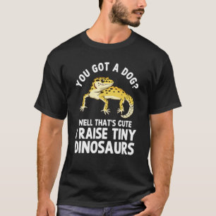 T-shirt Leopard Gecko I Lève De Petits Dinosaures Leopard