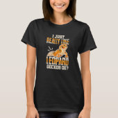 T-shirt Leopard Gecko J'Aime Vraiment Leopard Geckos (Devant)
