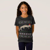 T-Shirt Leopard Gecko laide de Noël (Devant entier)