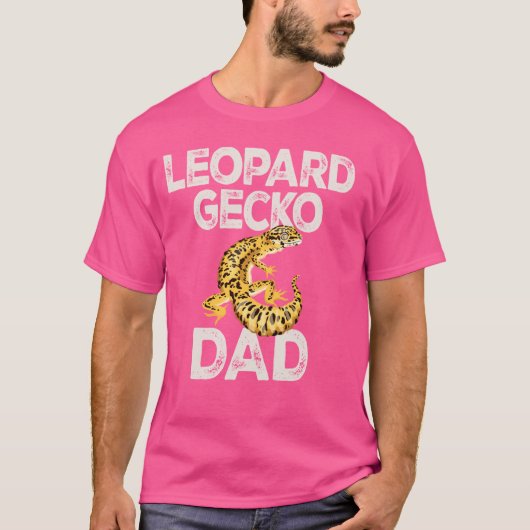 T-shirt Leopard Gecko Papa Lizard & Reptiles Léopard commu (Devant)