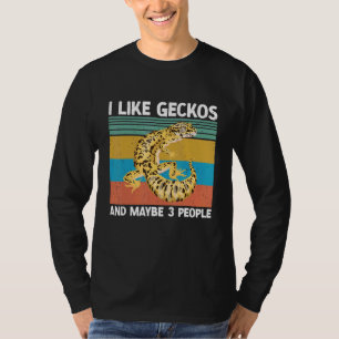 T-shirt Leopard Gecko Reptile Cute Lizard Pet Gecko Keepe
