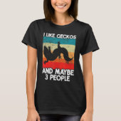 T-shirt Leopard Gecko Reptile Cute Lizard Pet Gecko Keepe (Devant)