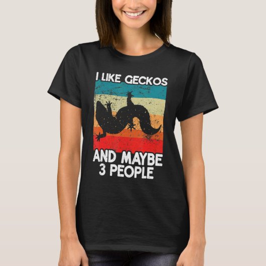 T-shirt Leopard Gecko Reptile Cute Lizard Pet Gecko Keepe (Devant)