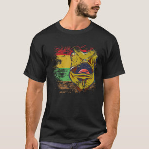 T-shirt Leopard Gecko Vintage Sunset Retro Lizard Reptile