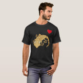 T-shirt Leopard Gecko With Heart Balloon Valentines Day Lo (Devant entier)