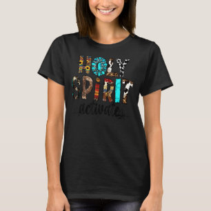 T-shirt Leopard Gemstone Saint-Esprit Activer Western Chri