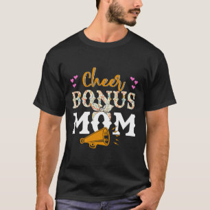 T-shirt Leopard Girl Cheerled StepMom Cheer Bonus Maman
