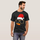 T-shirt Leopard Gles Santa Claus Snowman Face Christmas Co (Devant entier)