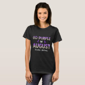 T-shirt Leopard Go Purple en août (Devant entier)