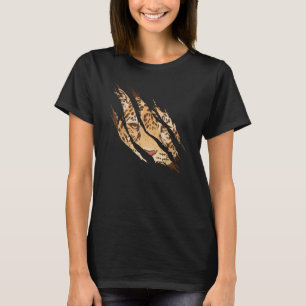 T-shirt Léopard Guépard Tigre Visage Lion Gros Chat
