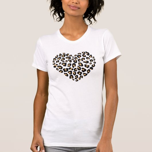 T-shirt Leopard heart (Devant)
