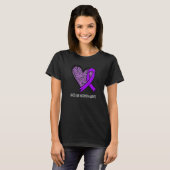 T-shirt Leopard Heart Arnold Chiari Malformation Awareness (Devant entier)