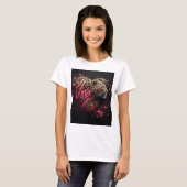 T-shirt Leopard Heart Love Graffiti Art                    (Devant entier)