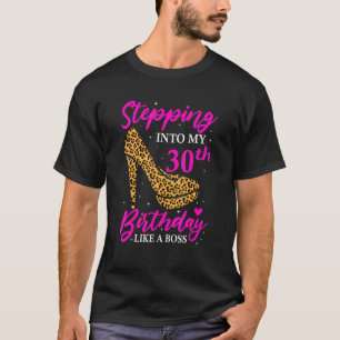 T-shirt Leopard High Heel Stepping Dans Mon 30e Anniversai