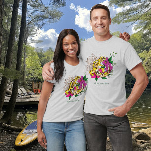 T-shirt Léopard jaune Gecko Vert