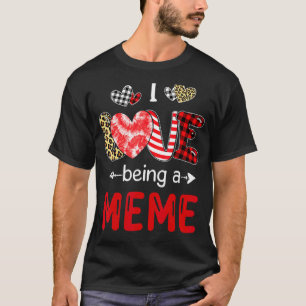 T-shirt Leopard Joyeuse Fête des Mères J'adore être un mèm