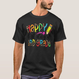 T-shirt Leopard Joyeux Premier Jour De L'École 3E Année Te