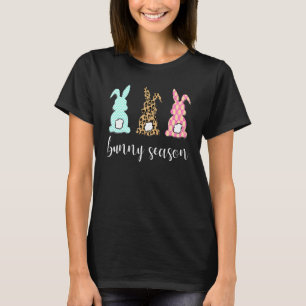 T-shirt Leopard Lapin de Pâques lapin mignon lapin de Pâqu