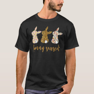 T-shirt Leopard Lapin de Pâques lapin mignon lapin de Pâqu