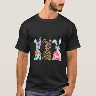 T-shirt Léopard Lapin de Pâques Trio Joli Jour de Pâques 2
